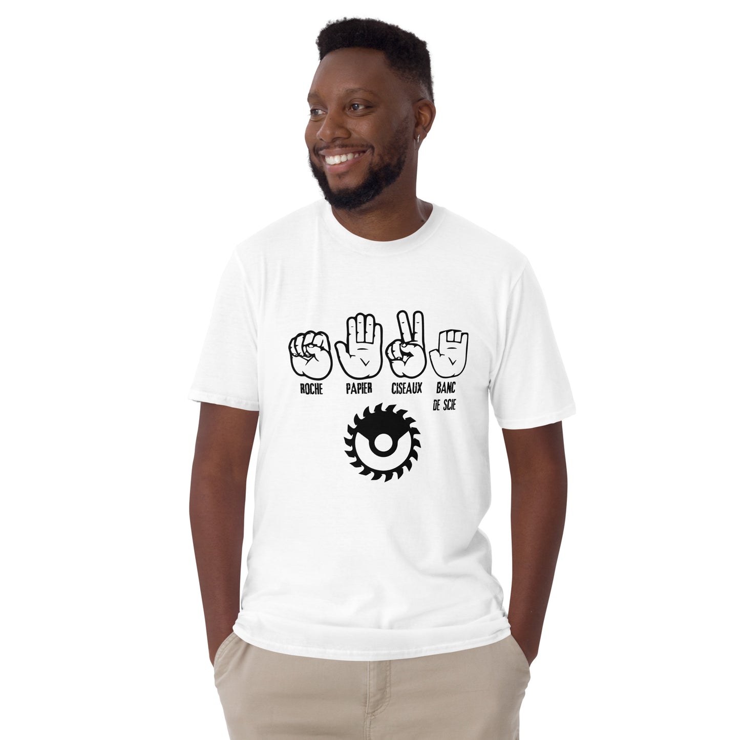 T-Shirt Homme - Roche Papier Ciseaux Banc de Scie