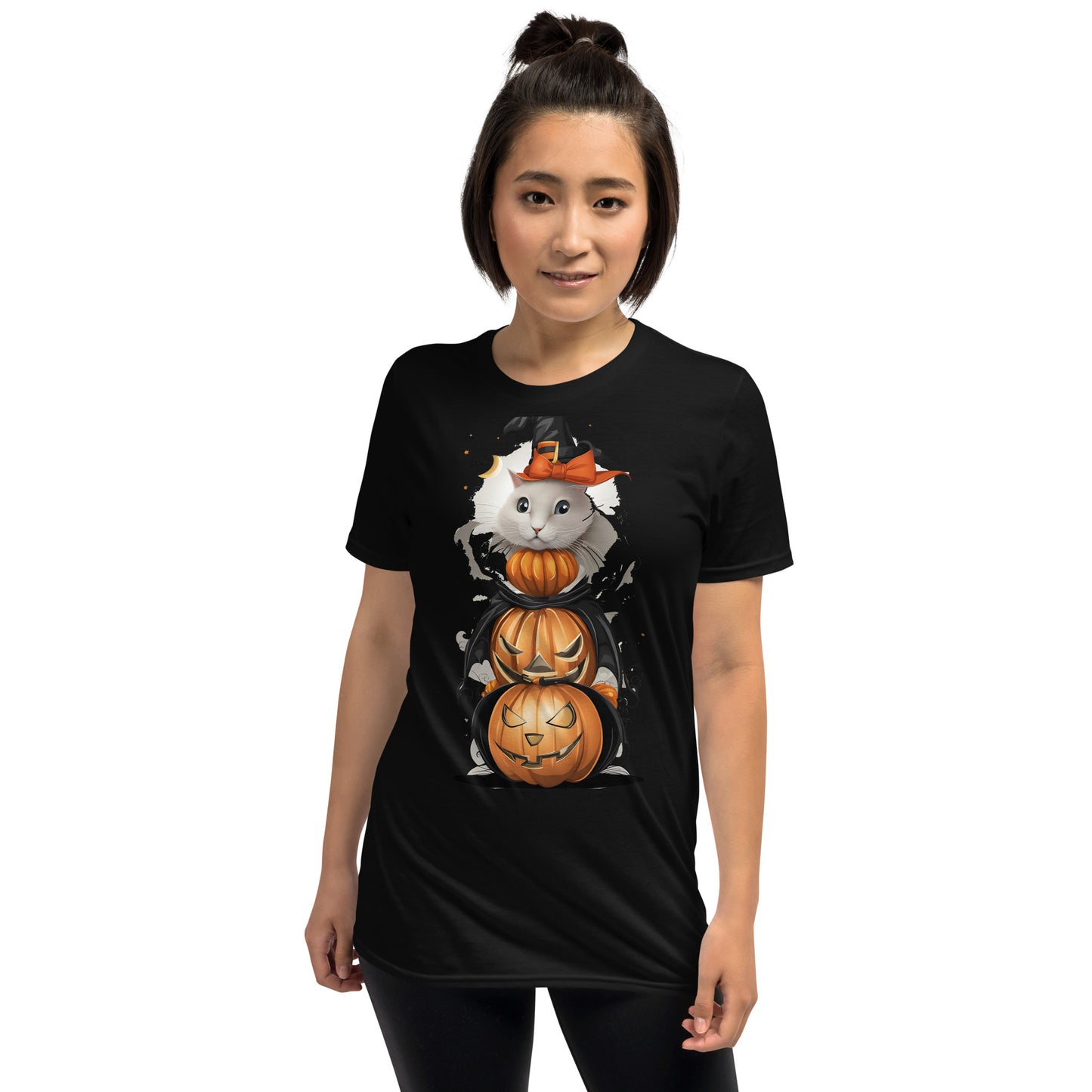 T-shirt Unisexe - Chat Halloween