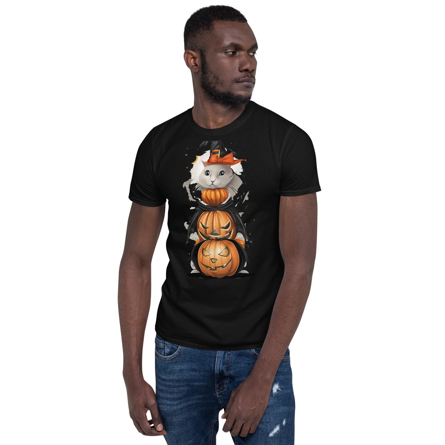 T-shirt Unisexe - Chat Halloween