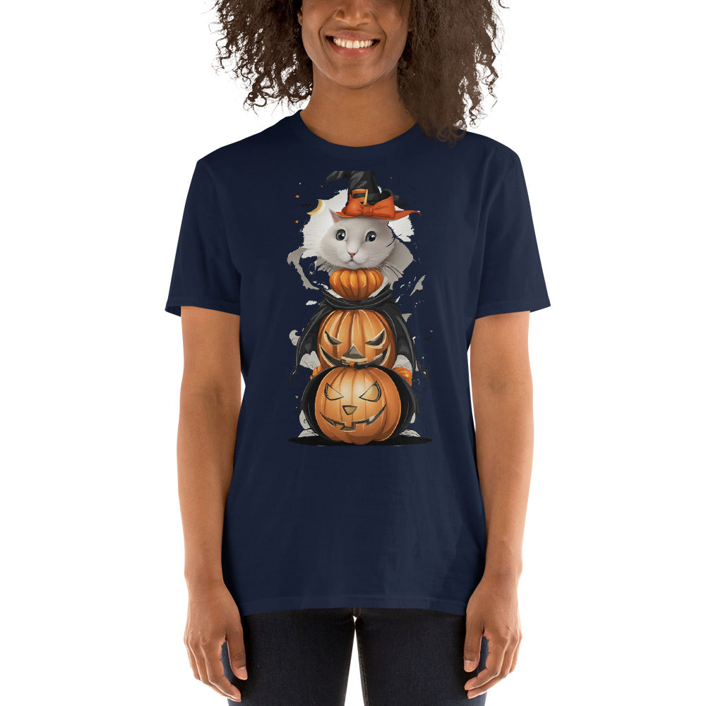 T-shirt Unisexe - Chat Halloween