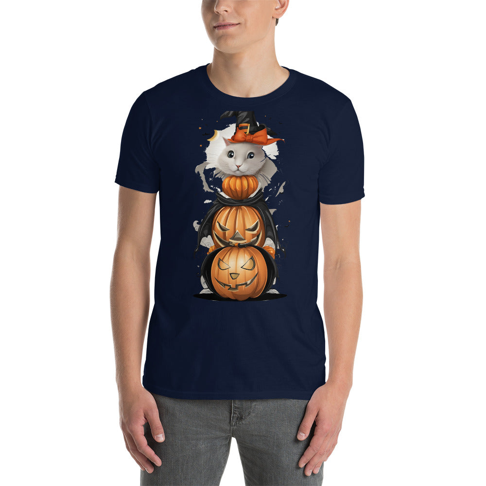 T-shirt Unisexe - Chat Halloween