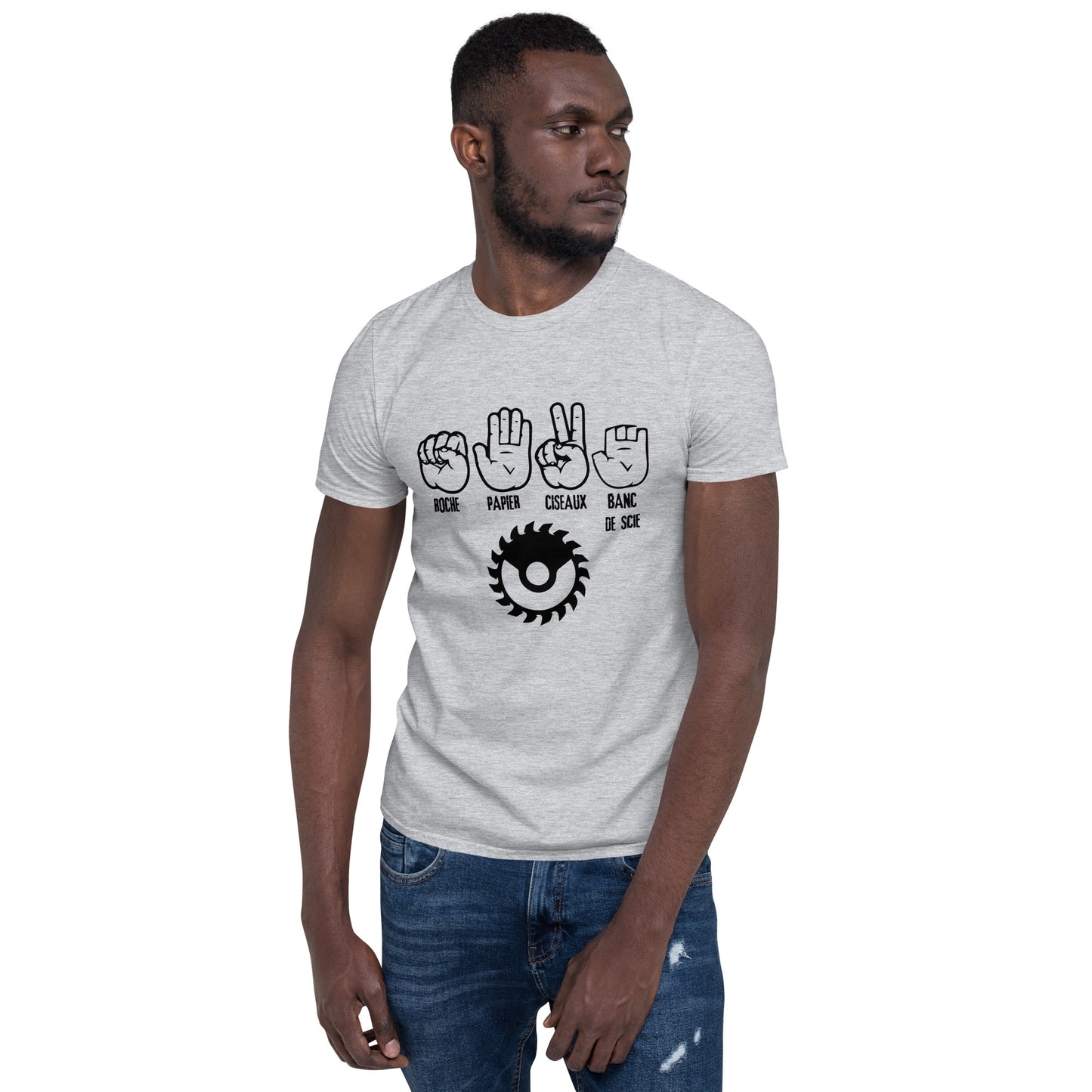 T-Shirt Homme - Roche Papier Ciseaux Banc de Scie