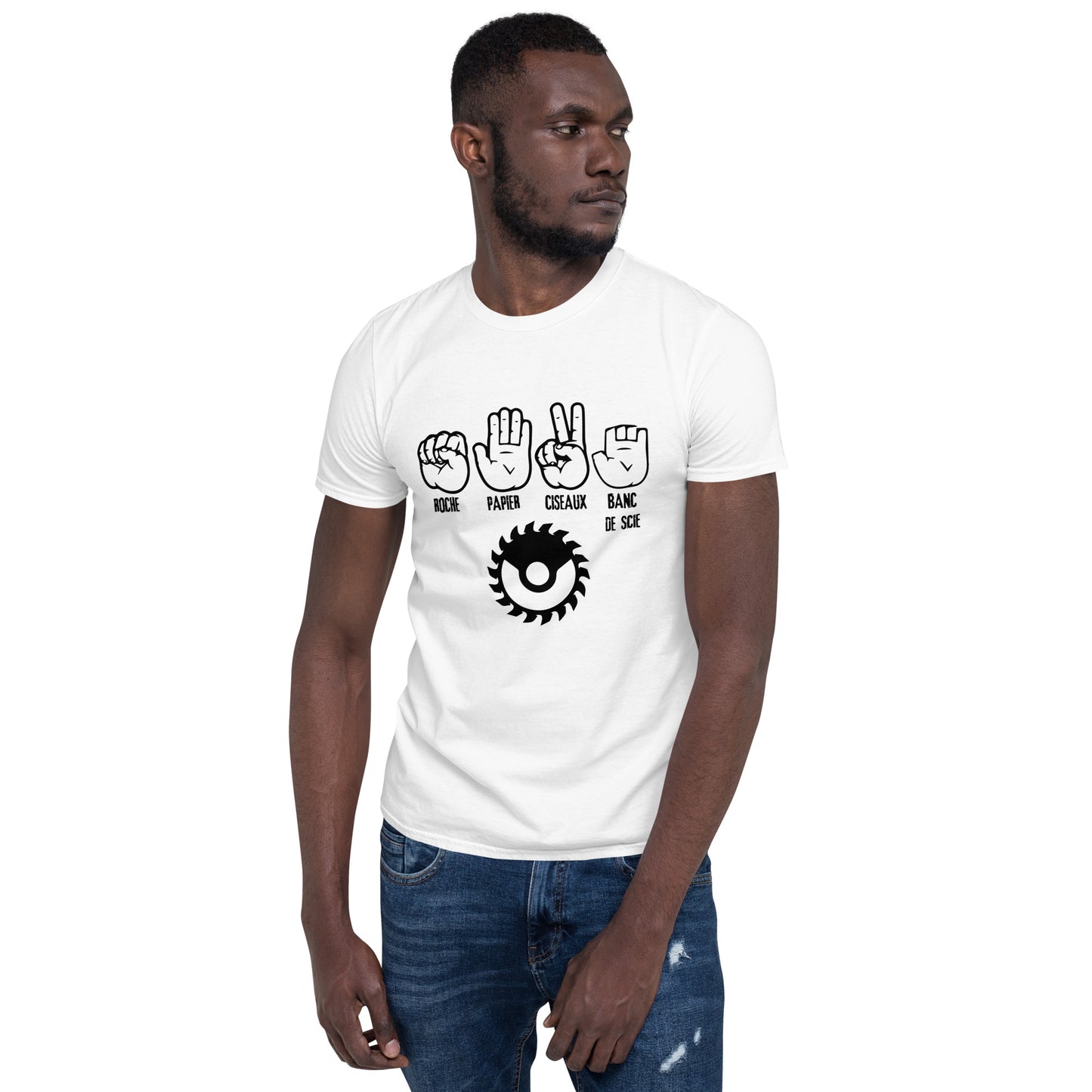 T-Shirt Homme - Roche Papier Ciseaux Banc de Scie