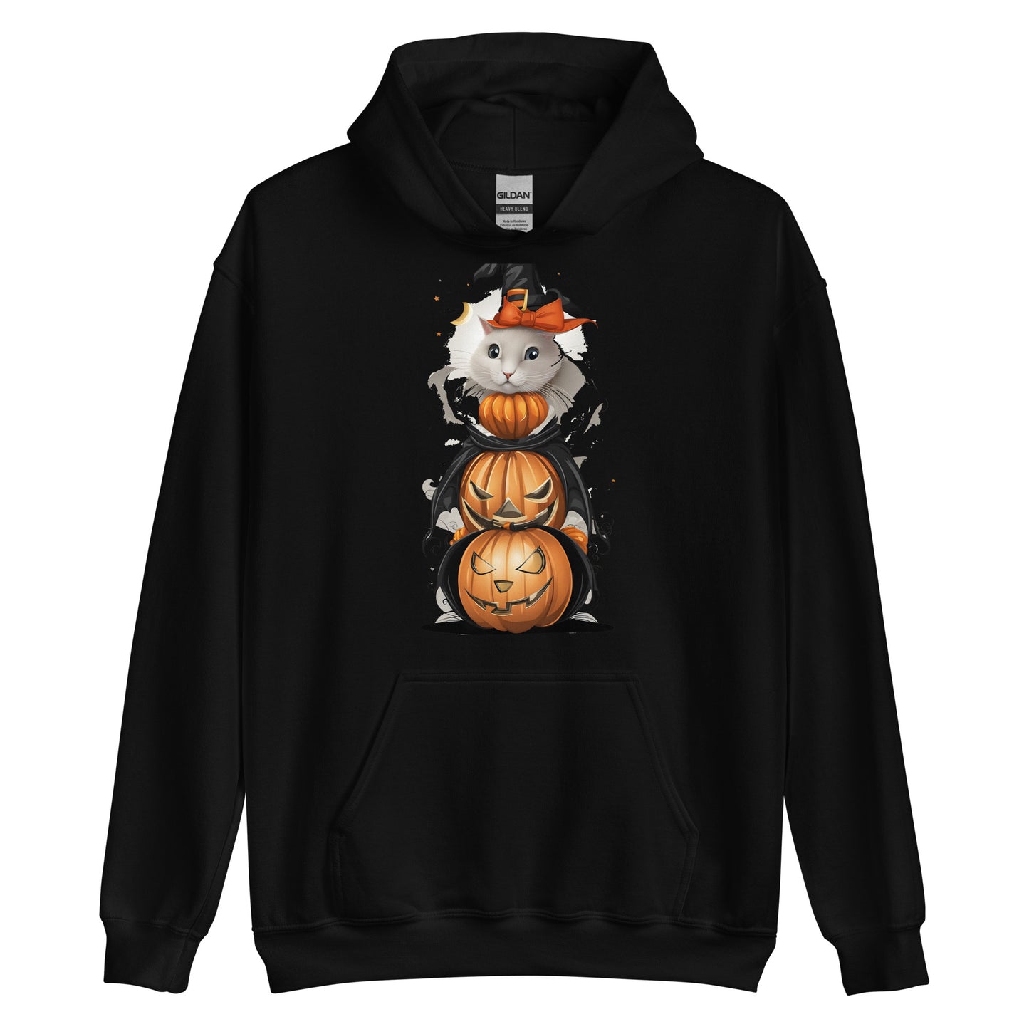 Sweat à capuche - Chat Halloween