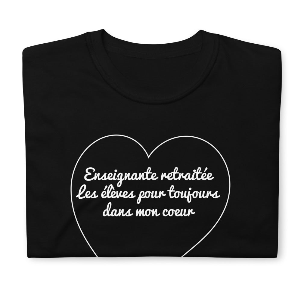 T-Shirt Femme - Enseignante Retraite Coeur