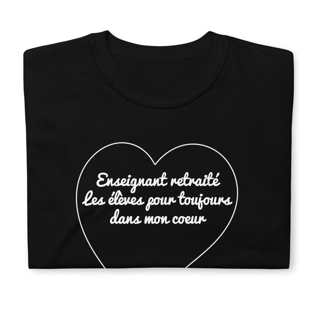 T-Shirt Homme - Enseignant Retraite Coeur