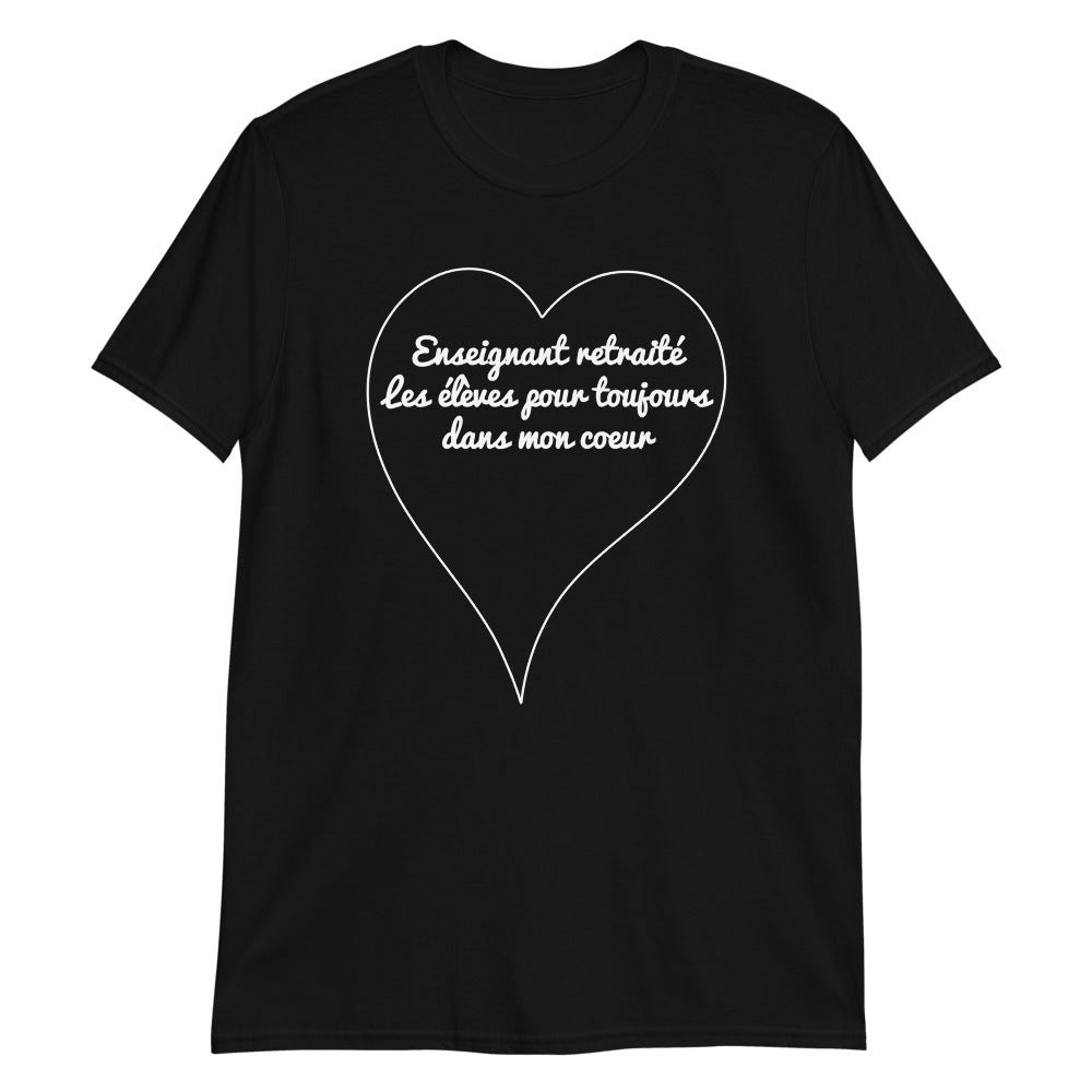 T-Shirt Homme - Enseignant Retraite Coeur