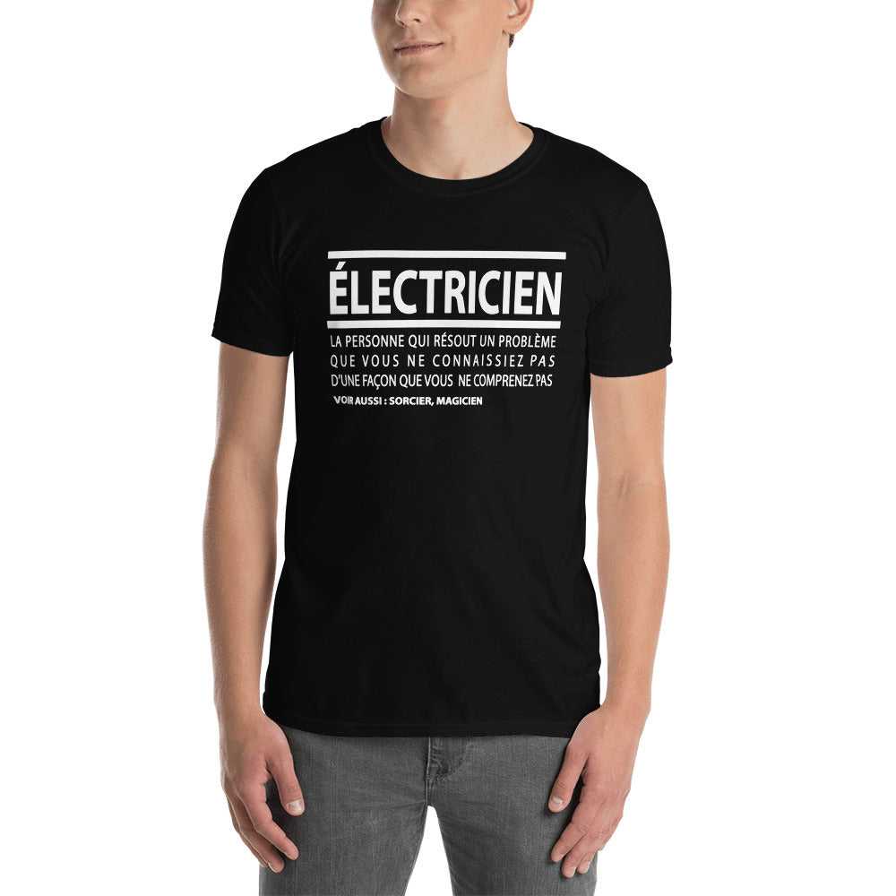 T-Shirt Homme - Électricien définition