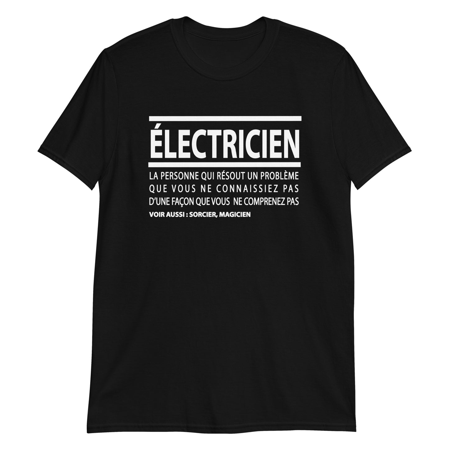 T-Shirt Homme - Électricien définition