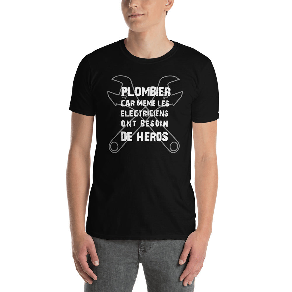 T-shirt Homme - Plombier Heros