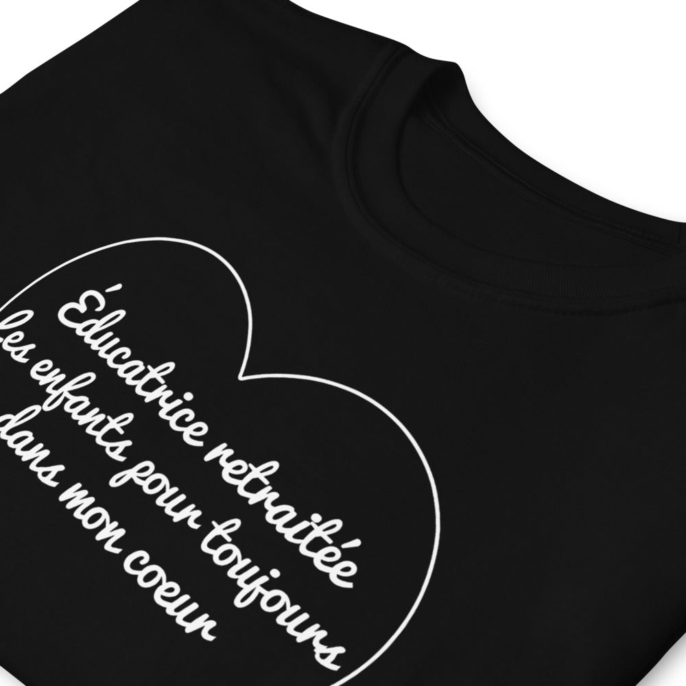 T-Shirt Femme - Éducatrice Retraite Coeur