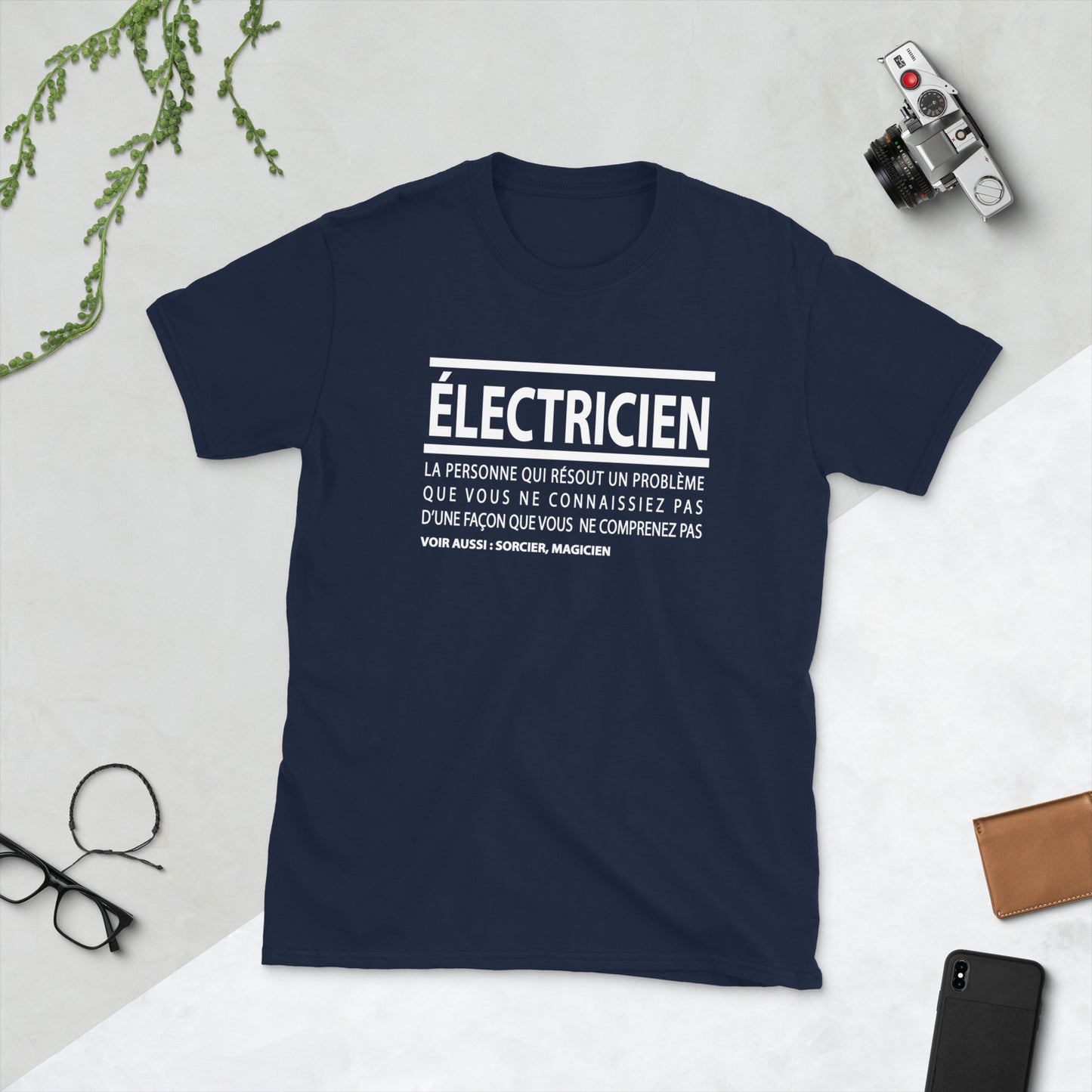 T-Shirt Homme - Électricien définition