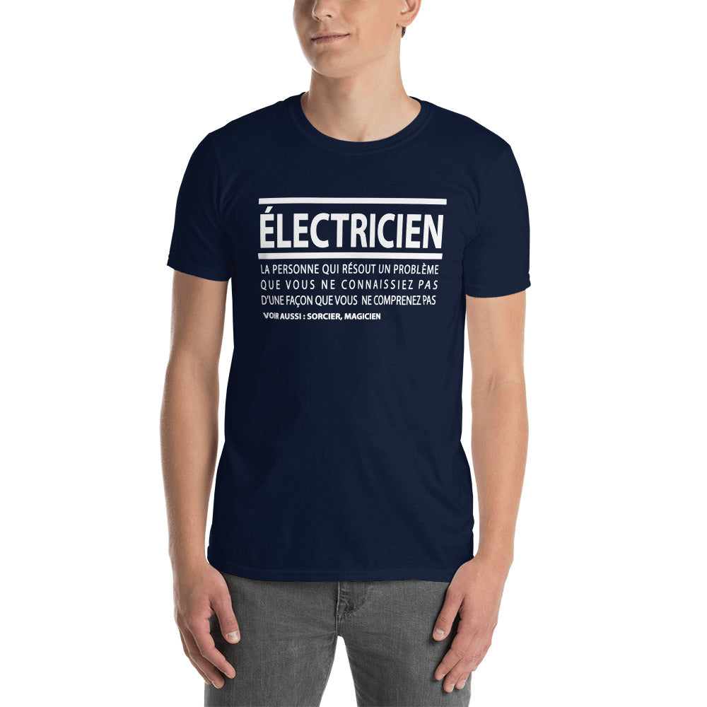 T-Shirt Homme - Électricien définition