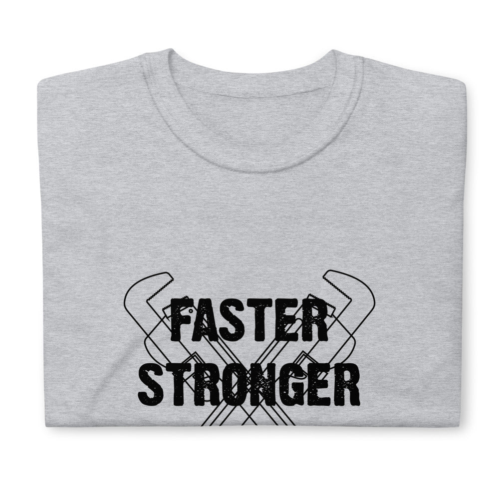 T-Shirt Homme - Faster Stronger Plombier