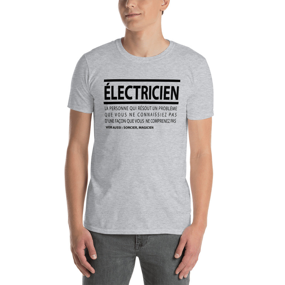 T-Shirt Homme - Électricien définition