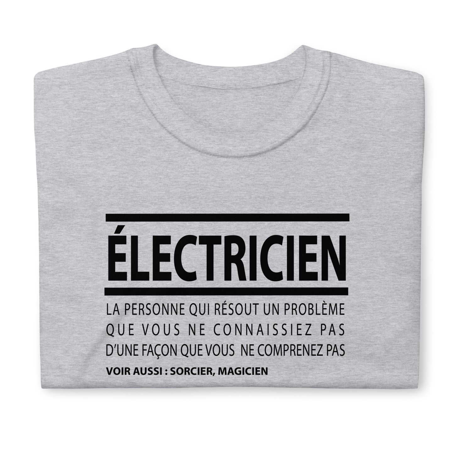 T-Shirt Homme - Électricien définition