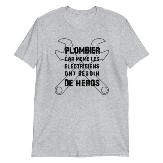 T-shirt Homme - Plombier Heros