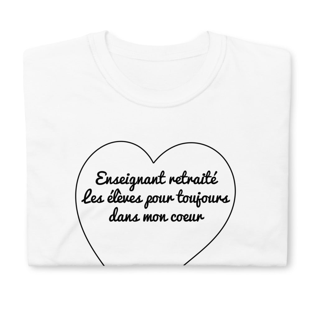 T-Shirt Homme - Enseignant Retraite Coeur