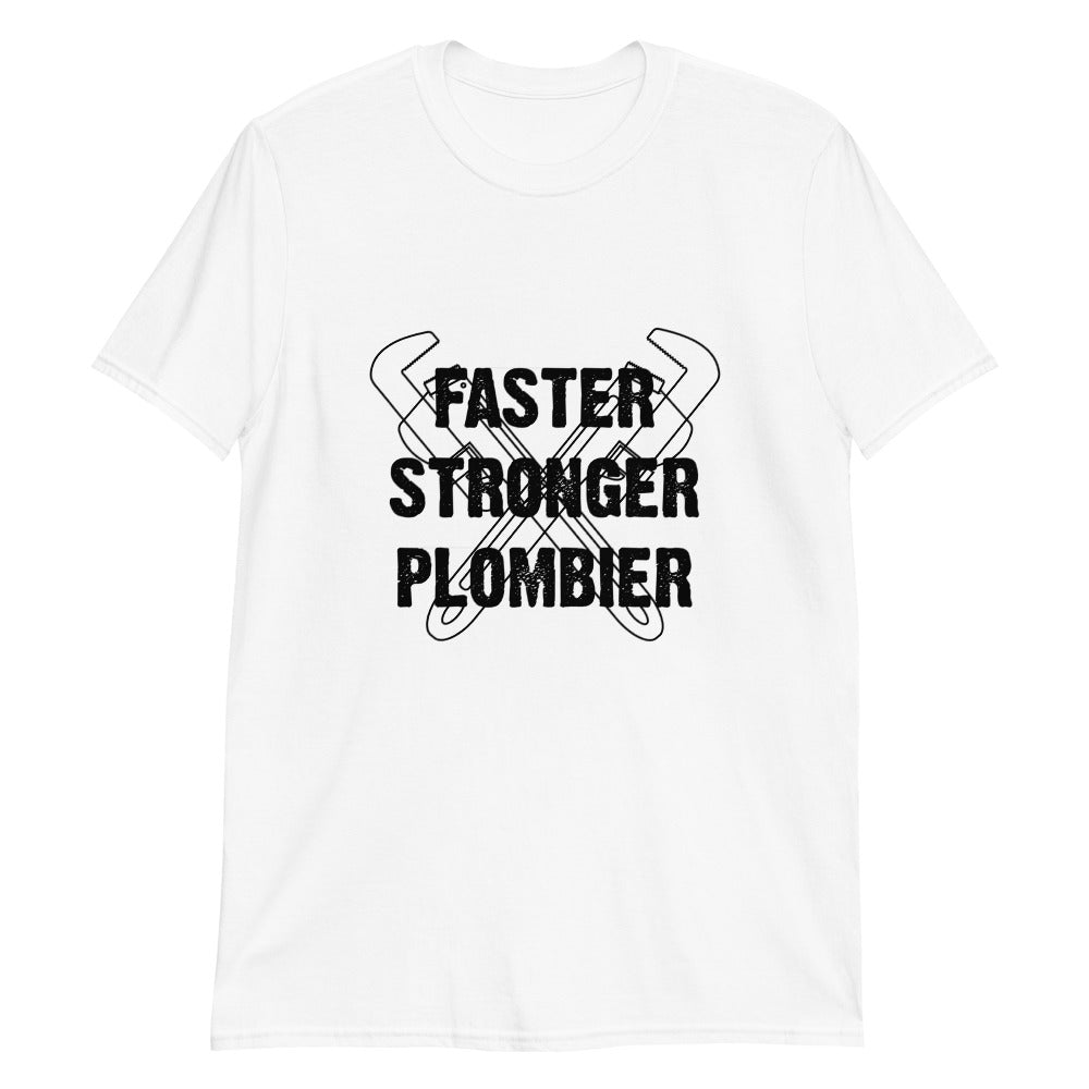 T-Shirt Homme - Faster Stronger Plombier