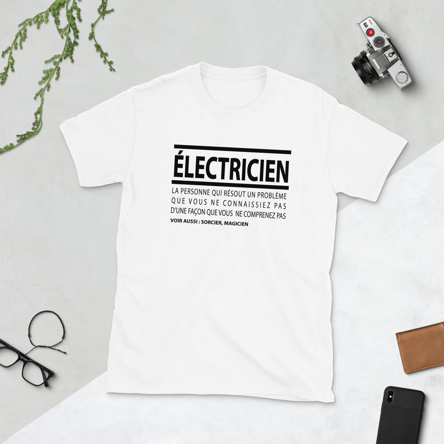 T-Shirt Homme - Électricien définition