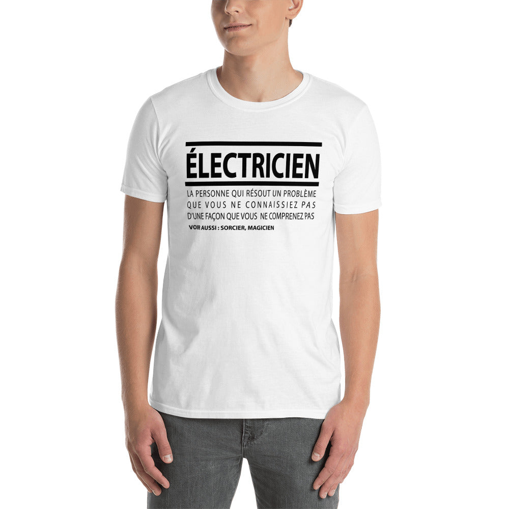 T-Shirt Homme - Électricien définition