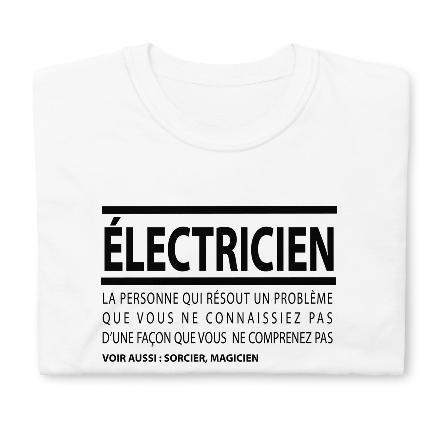 T-Shirt Homme - Électricien définition