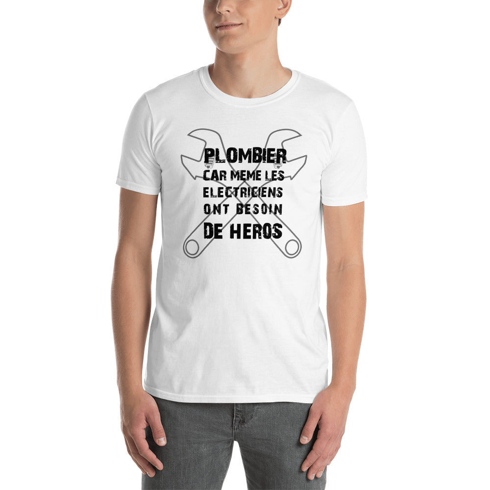 T-shirt Homme - Plombier Heros