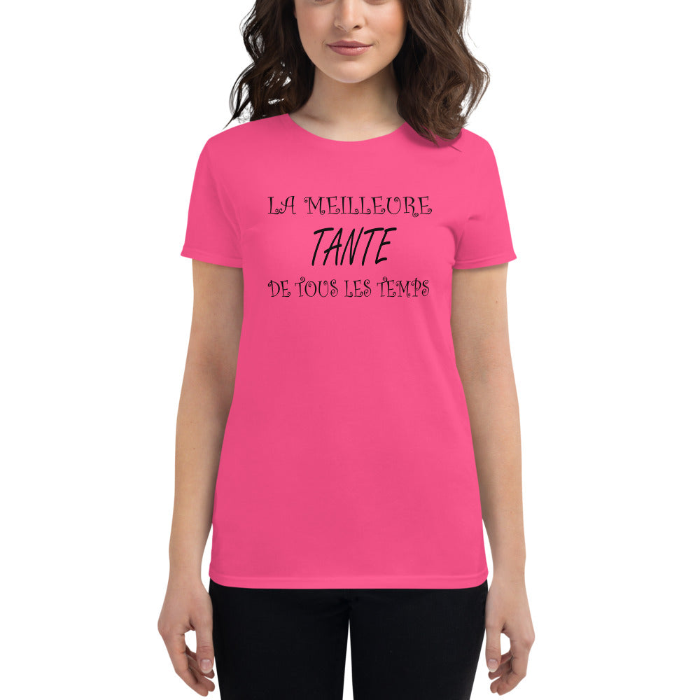 T-Shirt Ajuste Femme - Meilleure tante