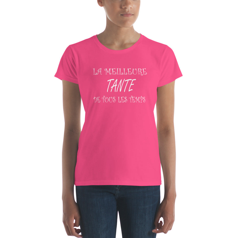 T-Shirt Ajuste Femme - Meilleure tante