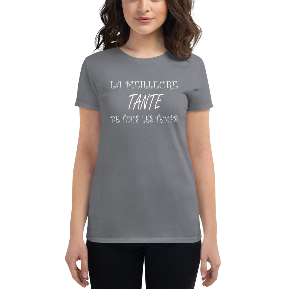 T-Shirt Ajuste Femme - Meilleure tante